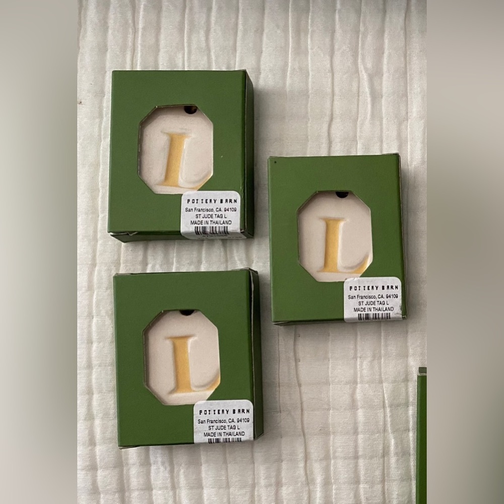 Pottery Barn Letter Ornament